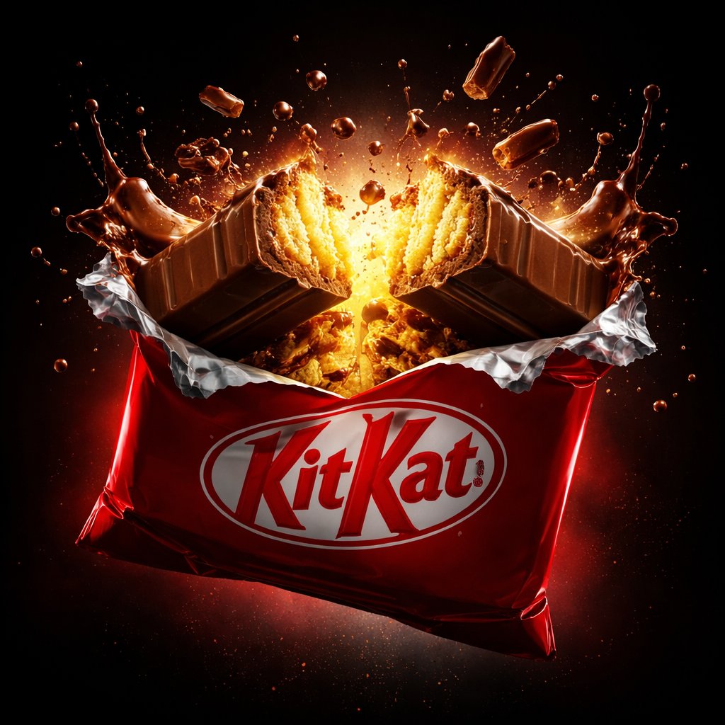 Exploding Chocolate Bar Ad