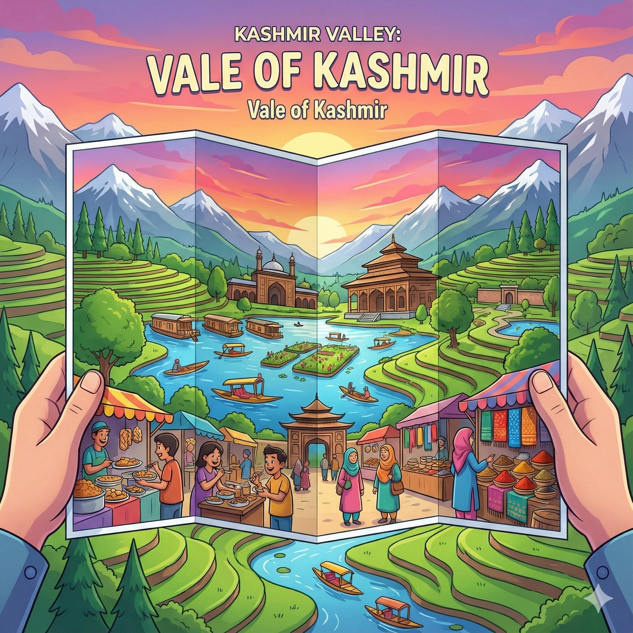 Kashmir Travel Brochure Poster