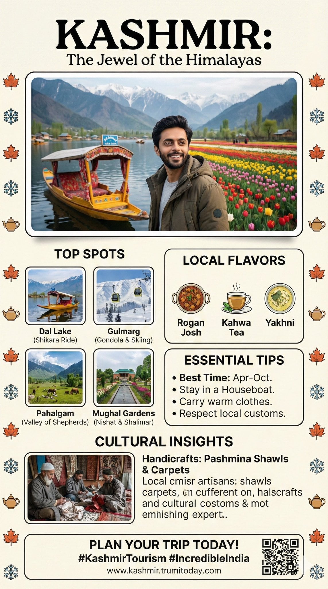 Kashmir Travel Magazine Page