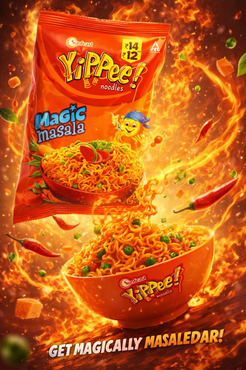 Spicy Noodle Ad Poster