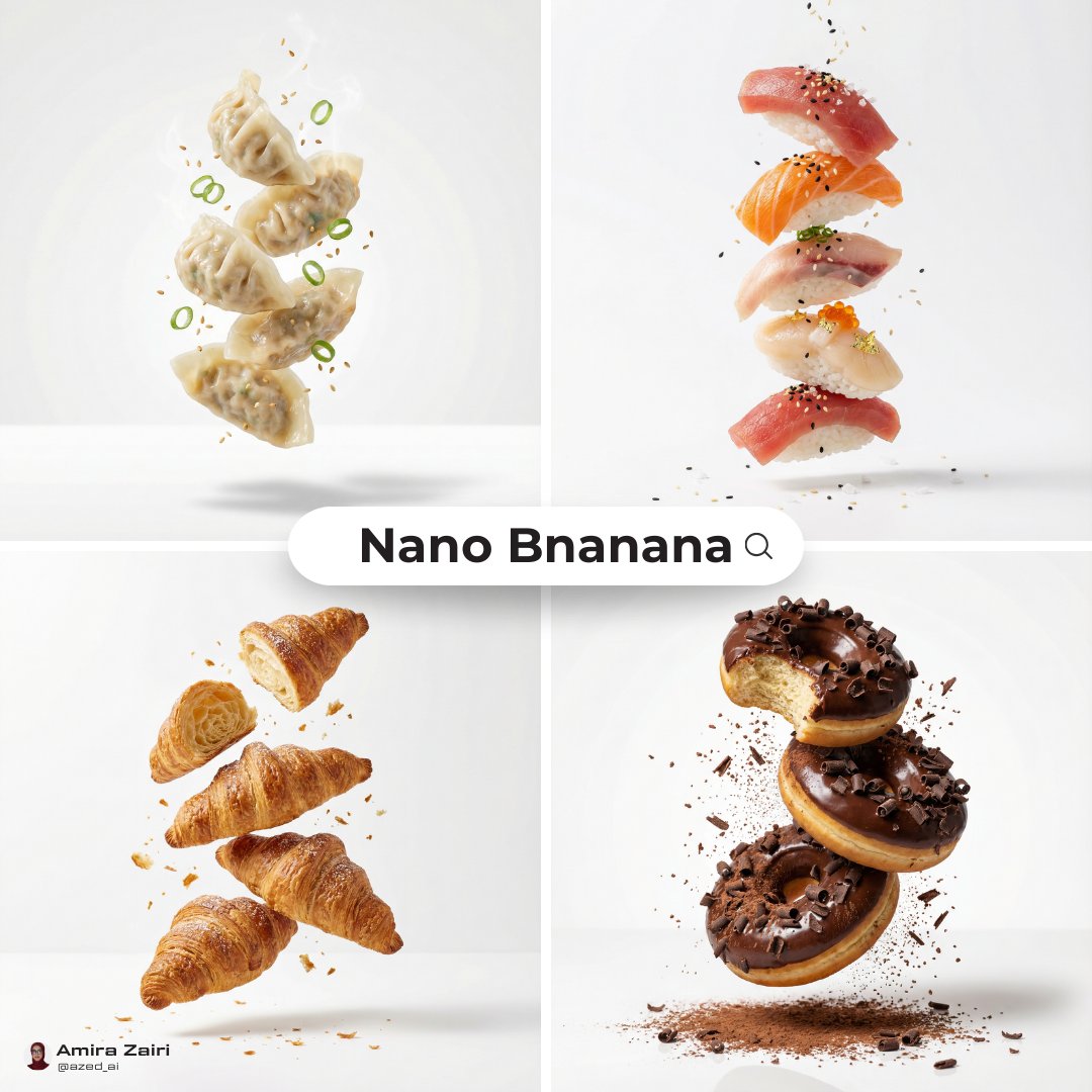 Floating Food Ad Layout