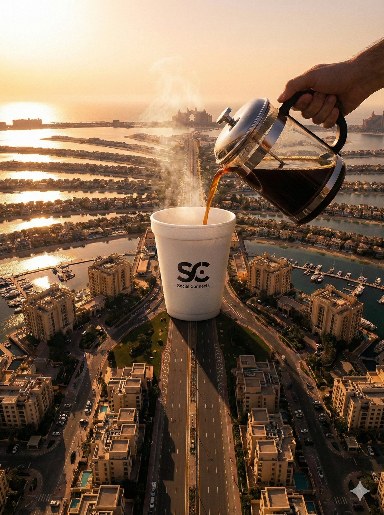 Dubai Giant Coffee Cup Ad