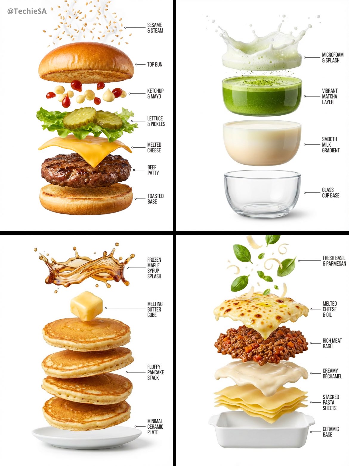 Exploded Food Infographic
