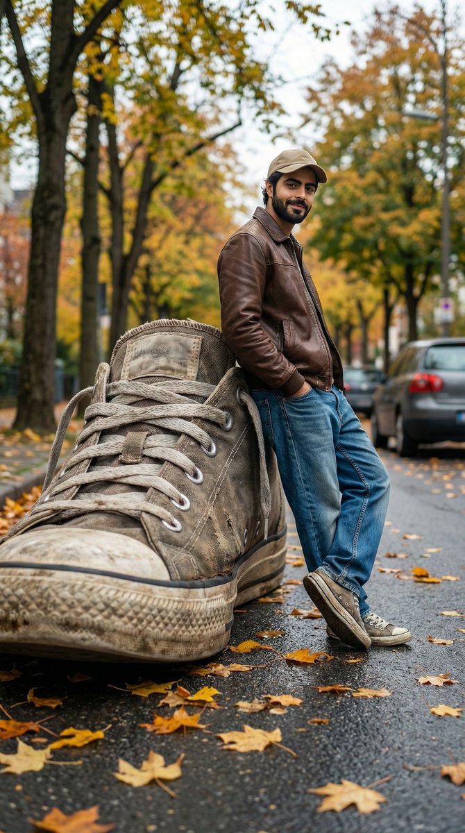 Forced Perspective Giant Sneaker Photo