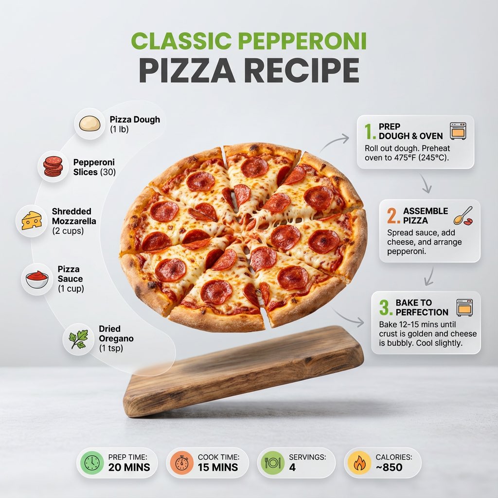Pizza Recipe Infographic