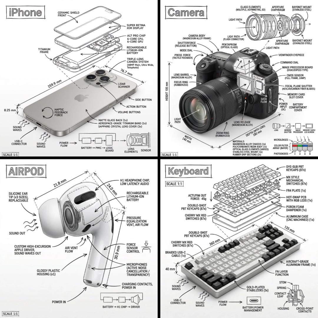 Technical Product Infographic