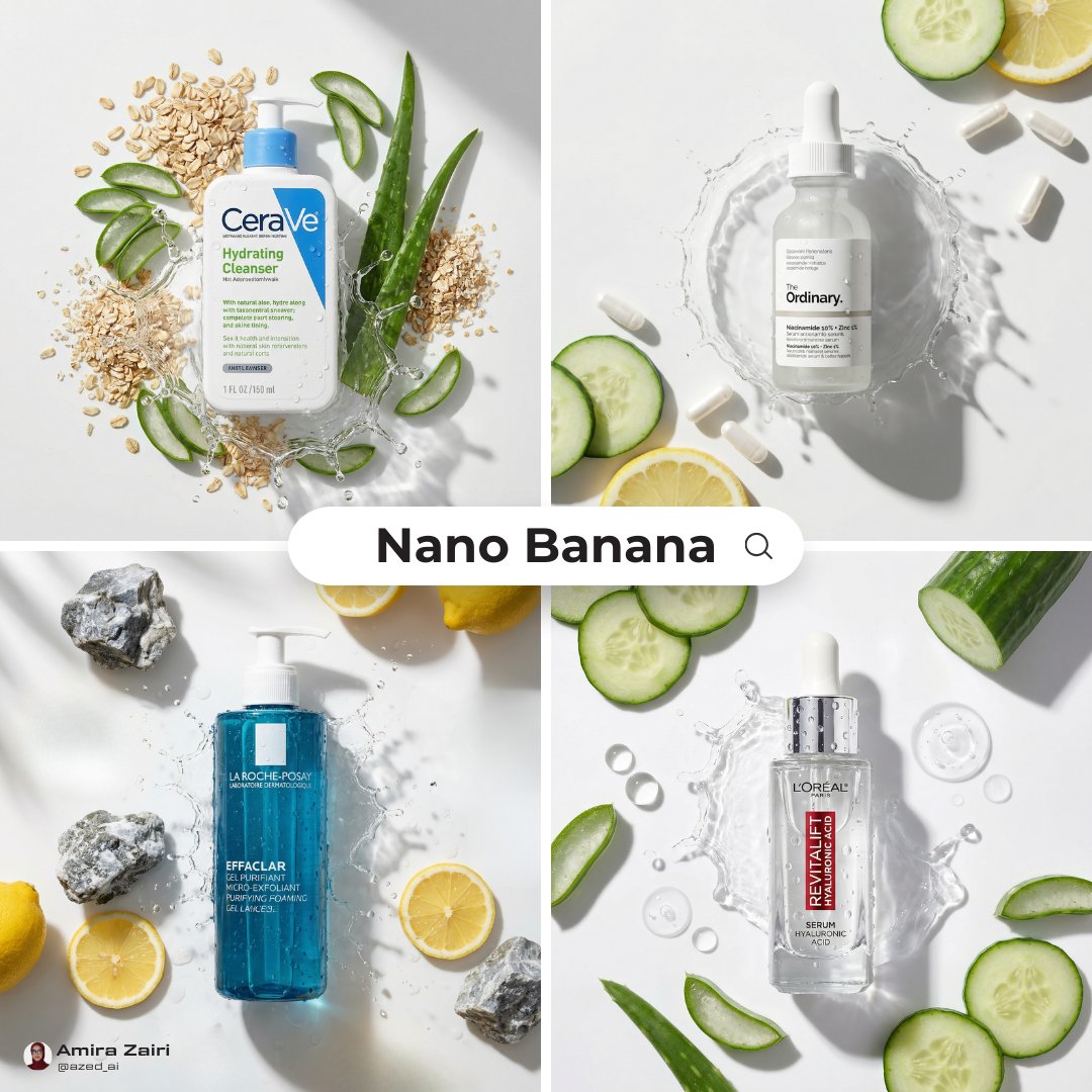 Skincare Ingredient Flat Lay