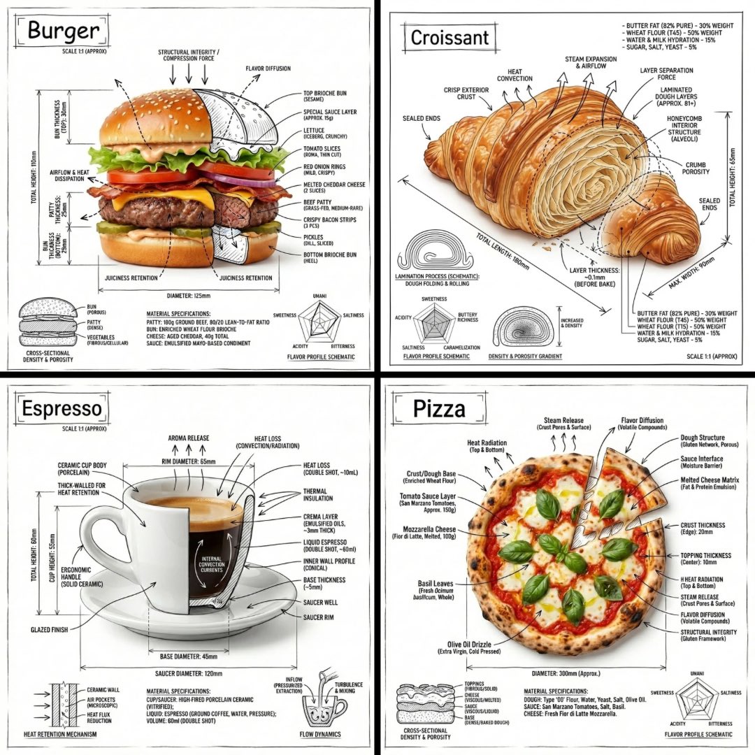 Annotated Burger Infographic