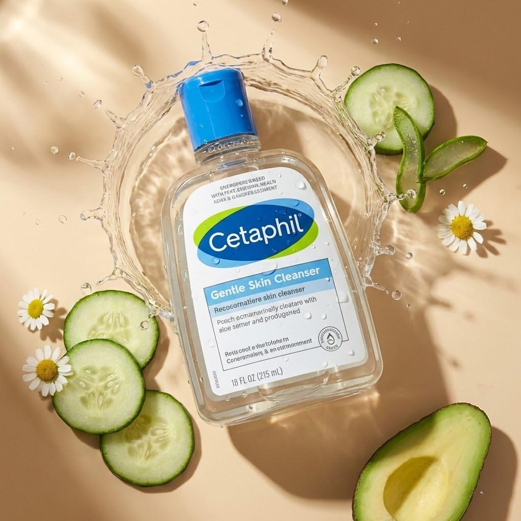 Cucumber Skincare Product Ad