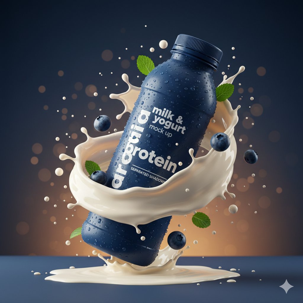 Blueberry Protein Splash Ad