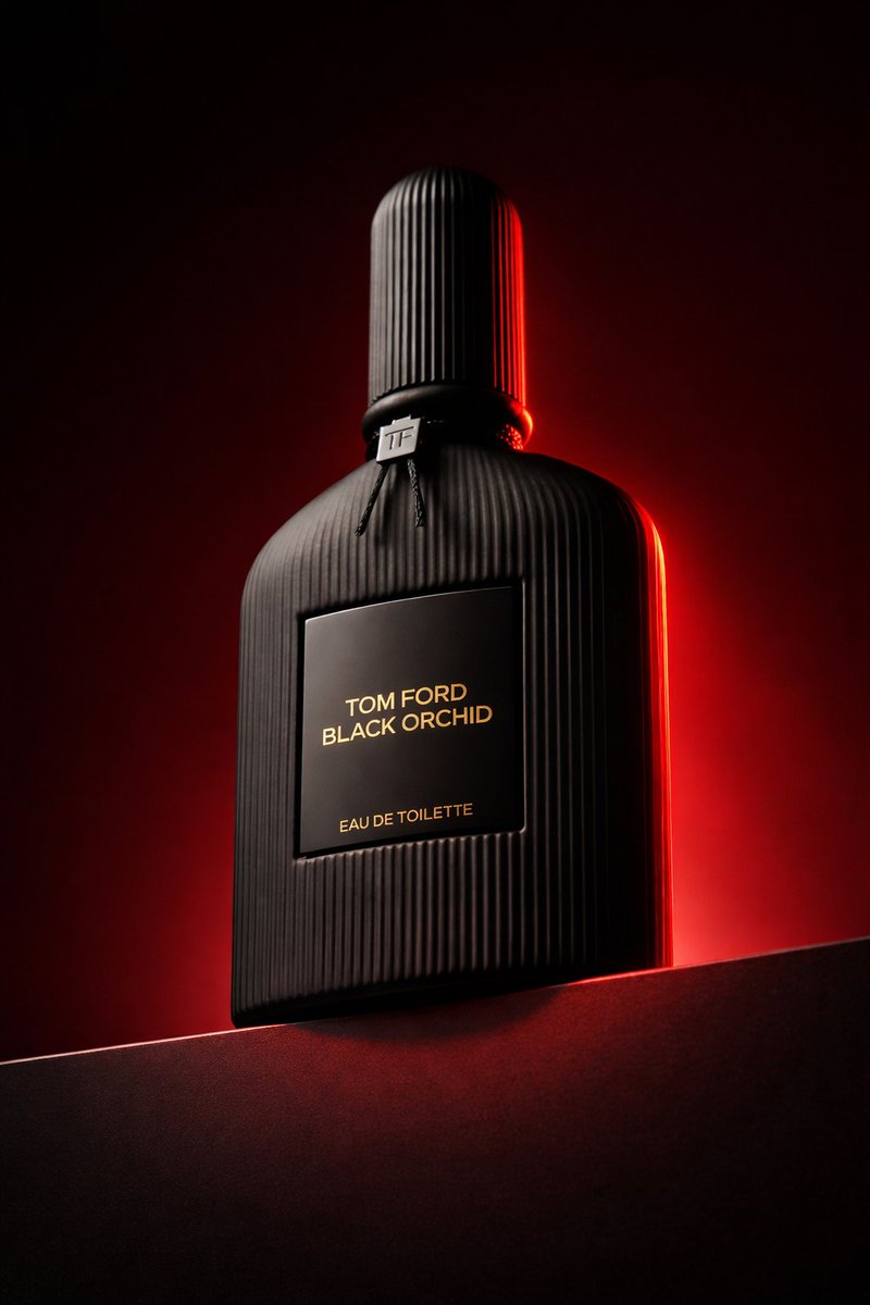 Red Rim Perfume Bottle Ad