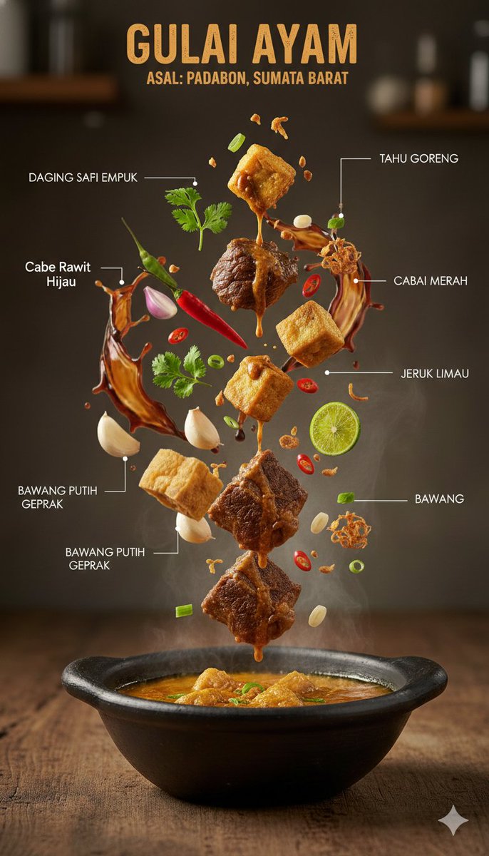 Indonesian Curry Ingredient Infographic