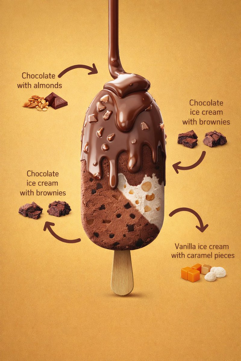 Chocolate Ice Cream Bar Infographic
