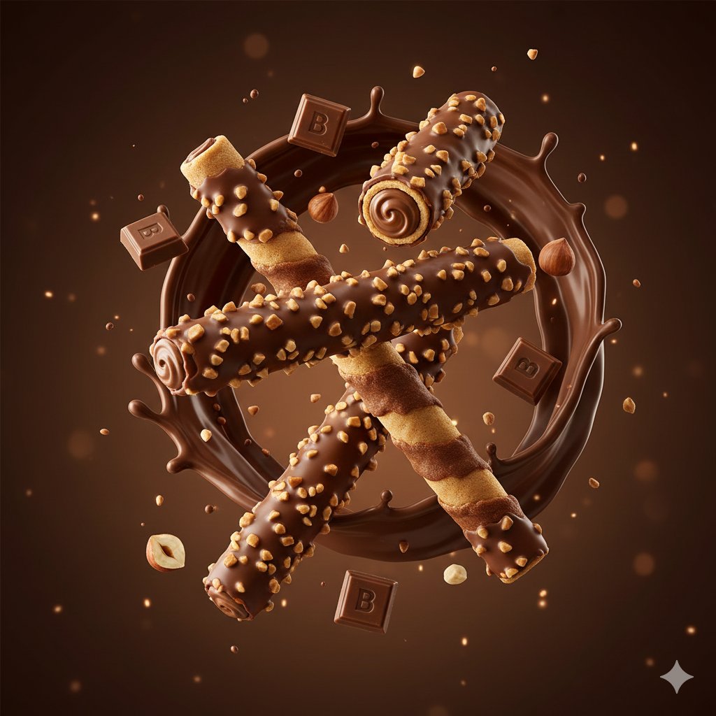Chocolate Wafer Rolls Splash Ad