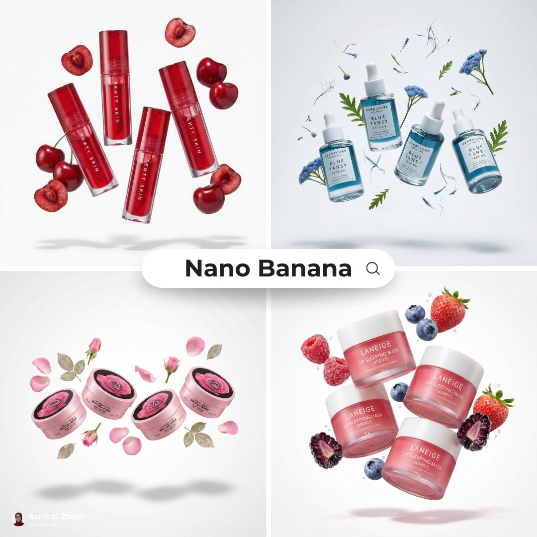 Floating Beauty Product Ad