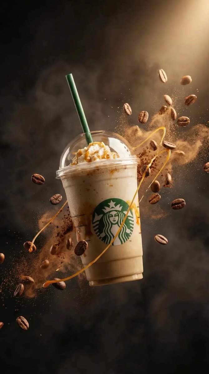 Caramel Frappuccino Splash Ad