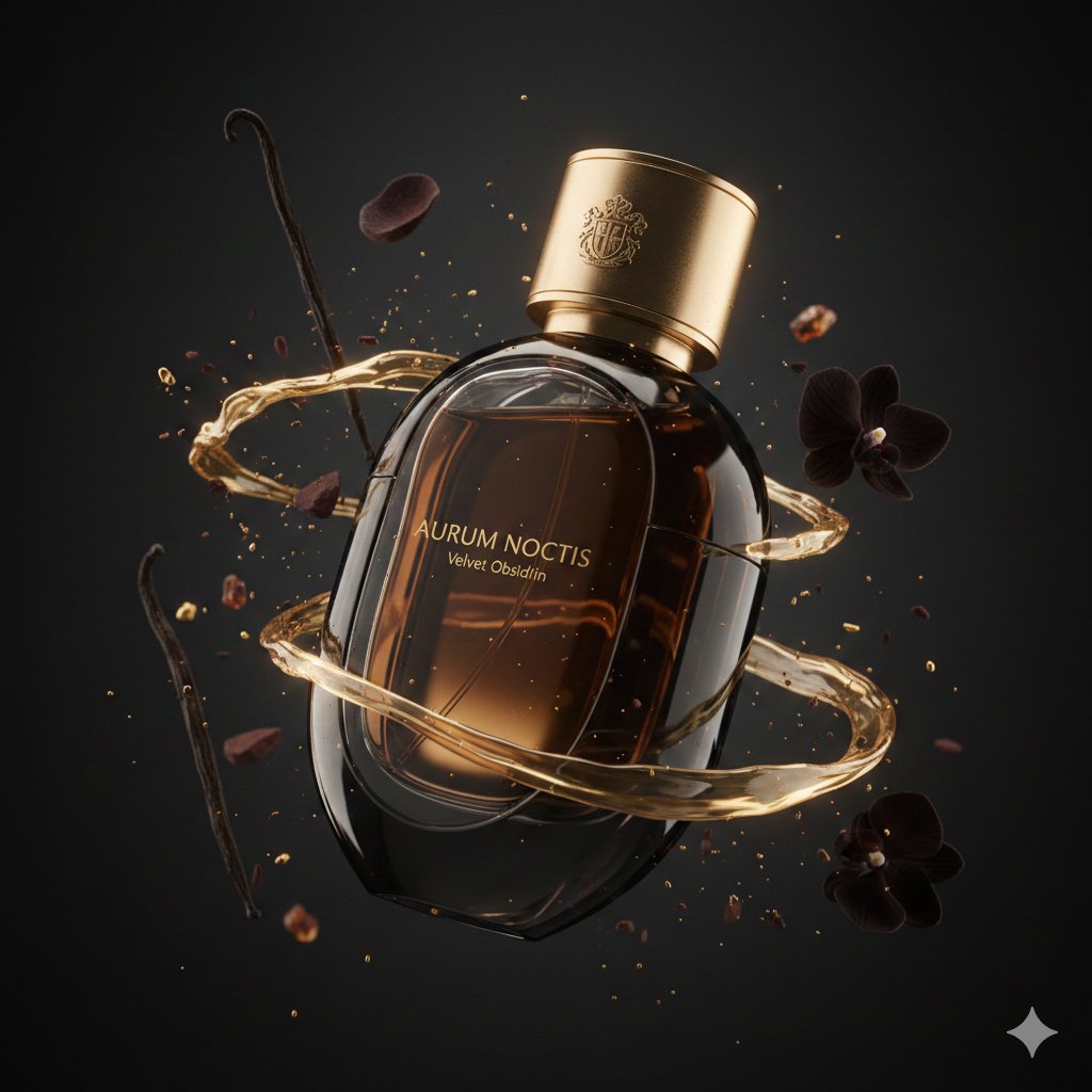 Luxury Dark Perfume Ad