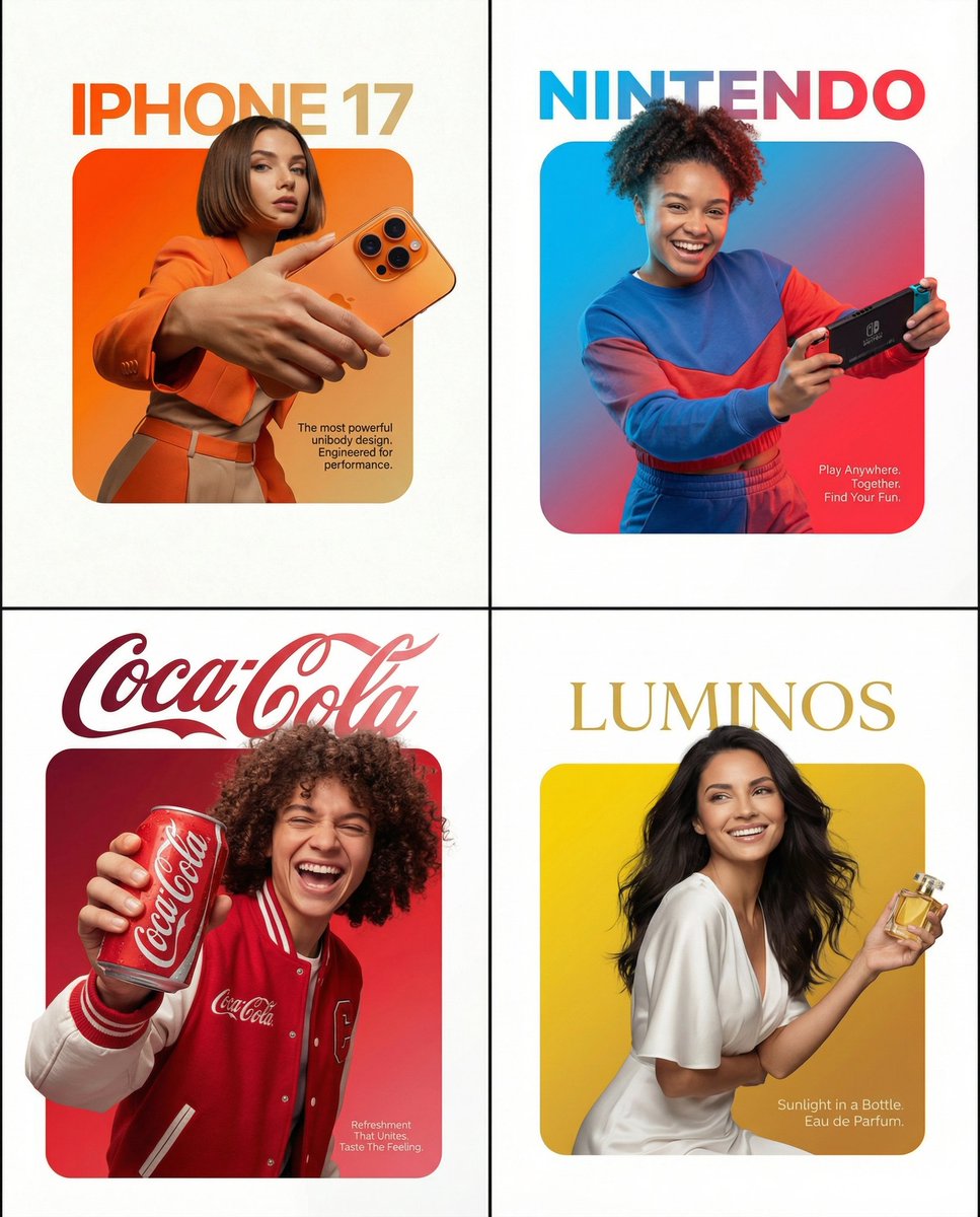 Symmetrical Product Ad Poster