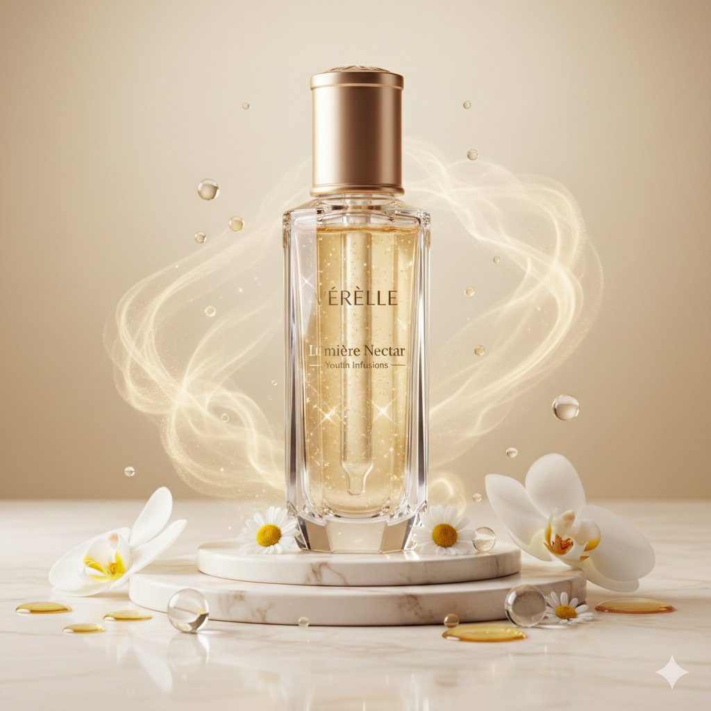 Luxury Serum Bottle Ad