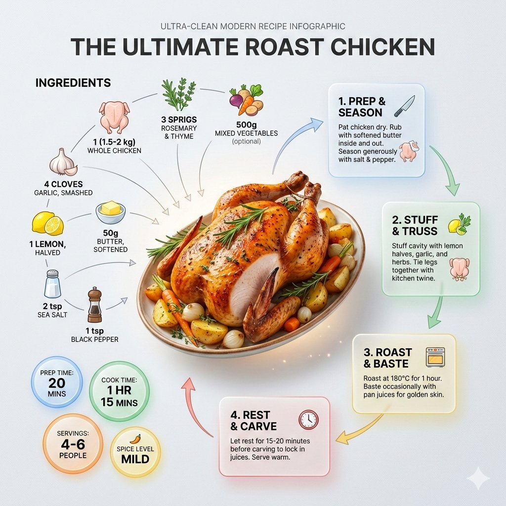 Roast Chicken Recipe Infographic