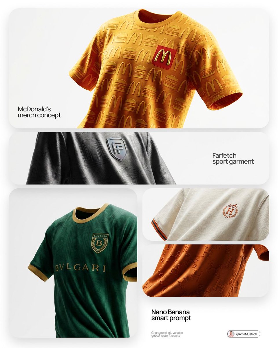 Collage of floating branded jersey concepts in white studio layouts with textured fabric and chest crests.