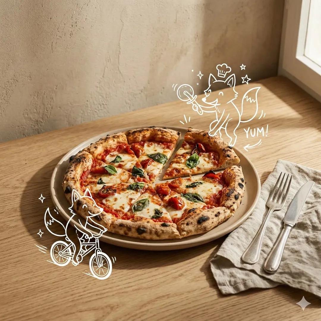 Playful Food Ad Layout