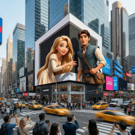 3D Billboard Character Ad