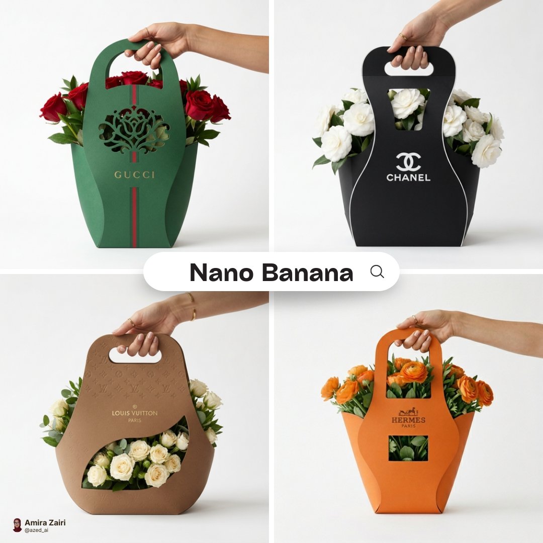 Branded Flower Packaging Mockup