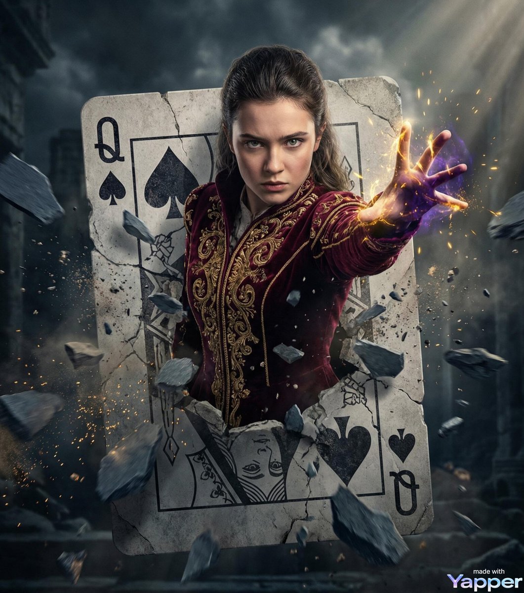 Cracked Playing Card Sorcerer