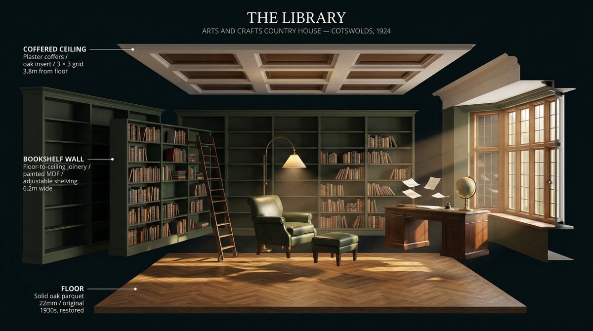 Exploded Library Room Diagram