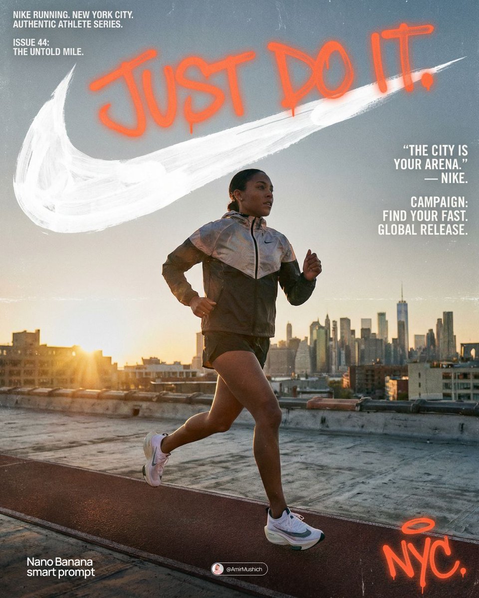 Running Brand Editorial Poster