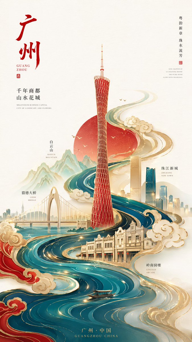 Guangzhou City Poster