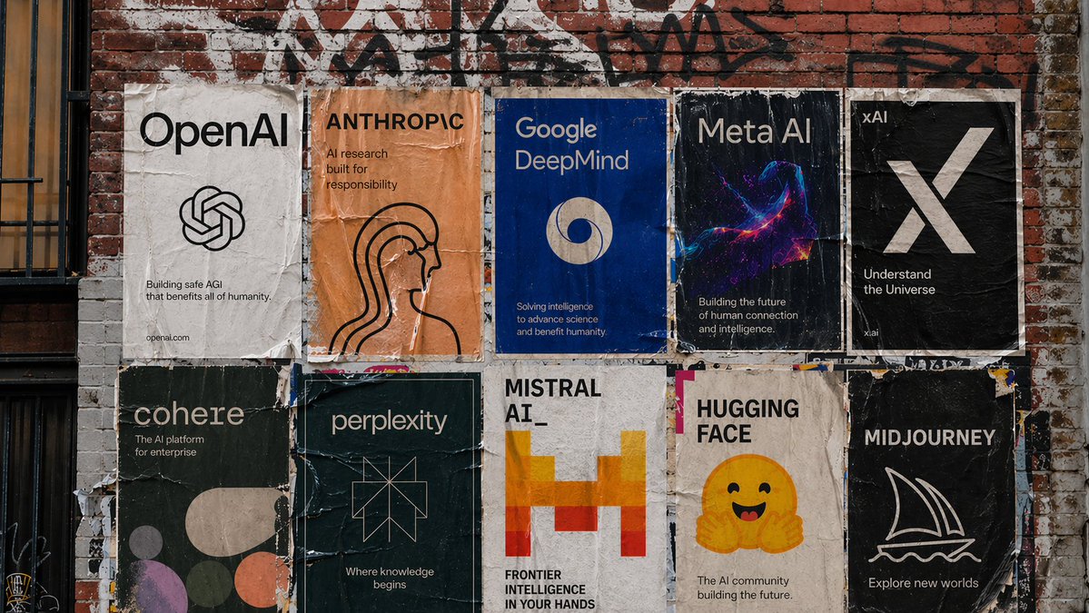 AI Lab Wheatpaste Poster Wall
