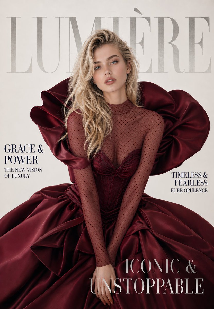 Luxury Fashion Magazine Cover