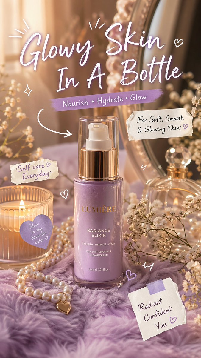 Glowy Skin Skincare Ad
