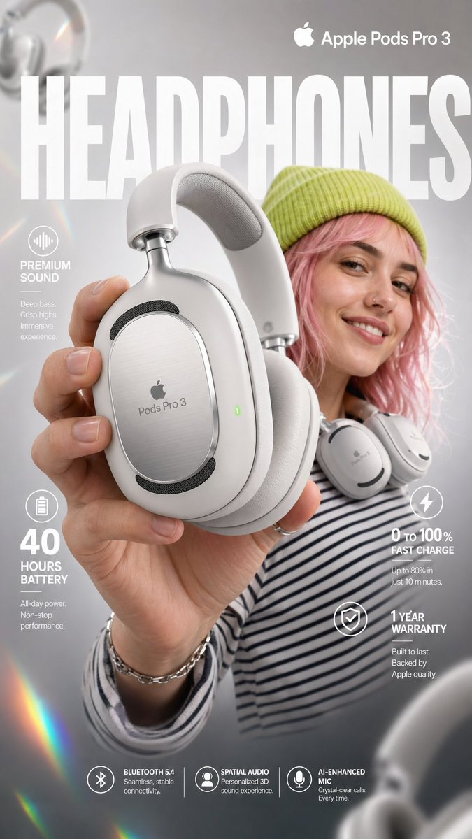 Headphones Product Ad
