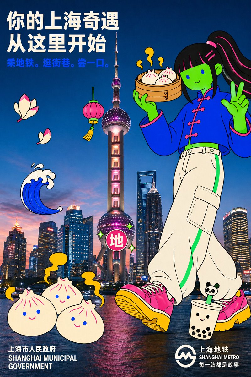 Shanghai Travel Poster