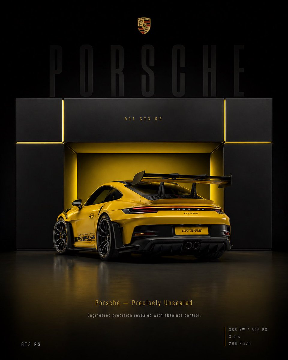 Porsche GT3 RS Luxury Poster