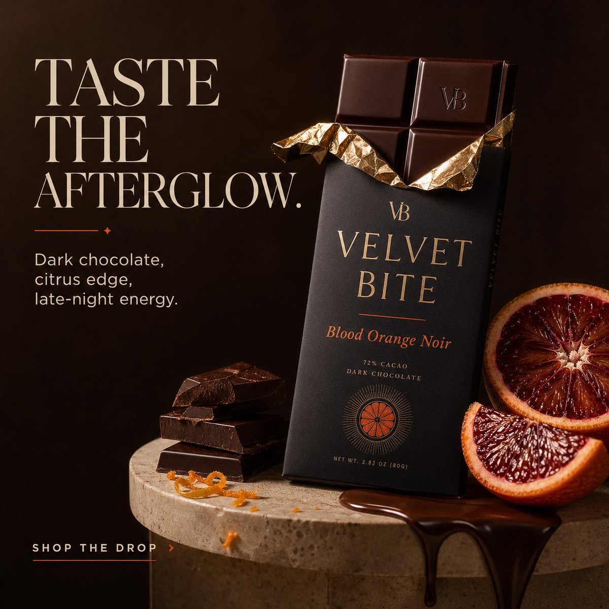 Luxury Chocolate Bar Ad
