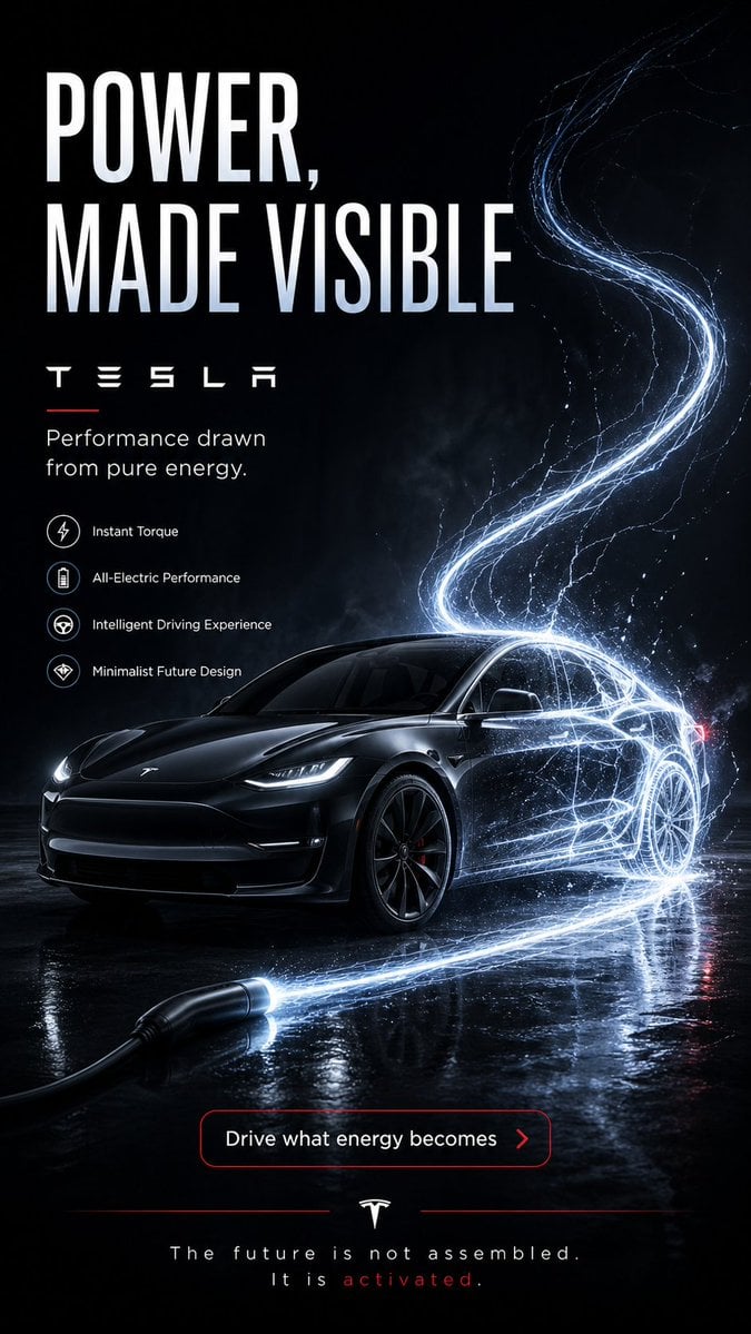 Electric Tesla Poster