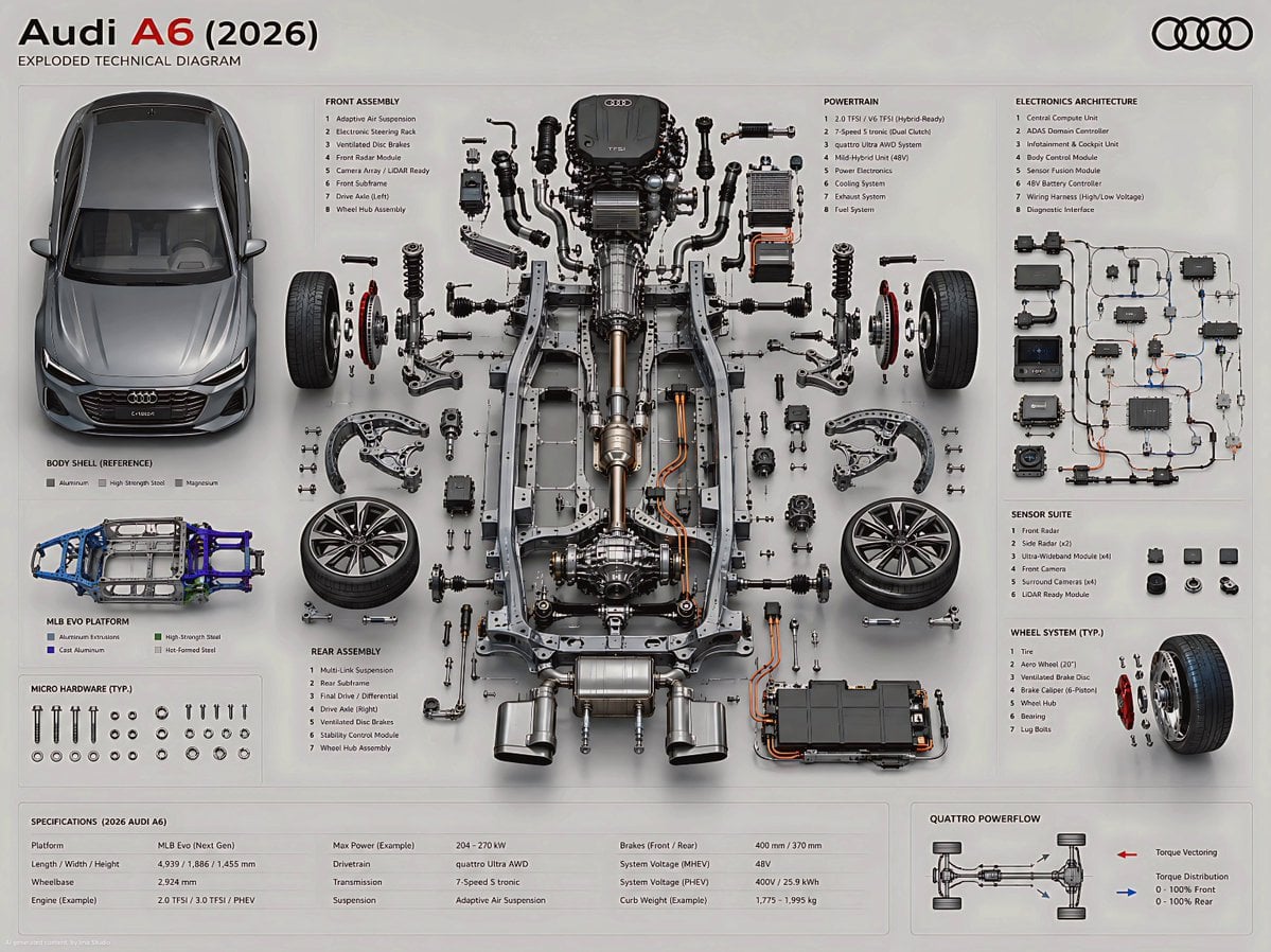 Audi A6 Exploded Diagram
