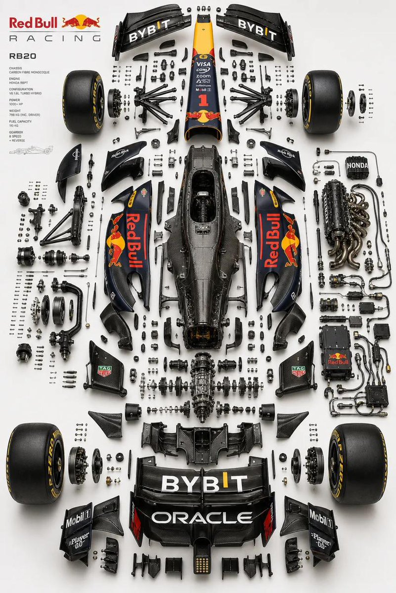F1 Car Exploded Diagram