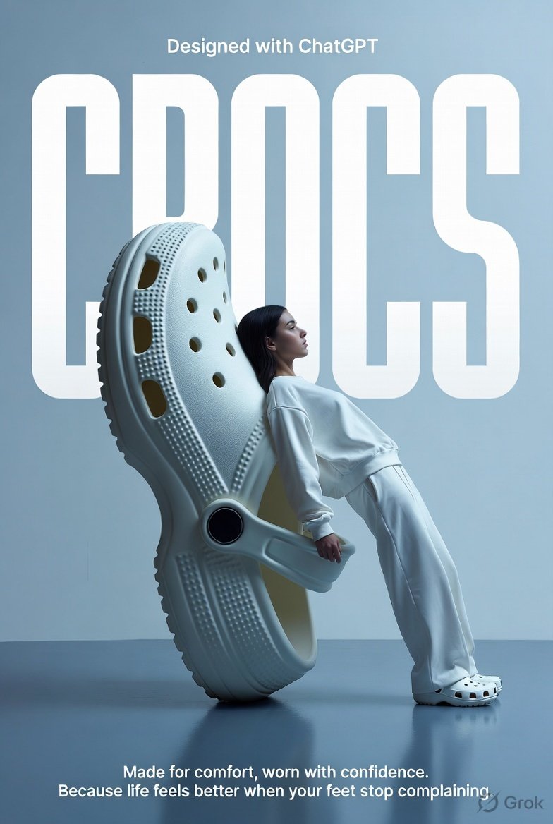 Crocs Fashion Ad Poster