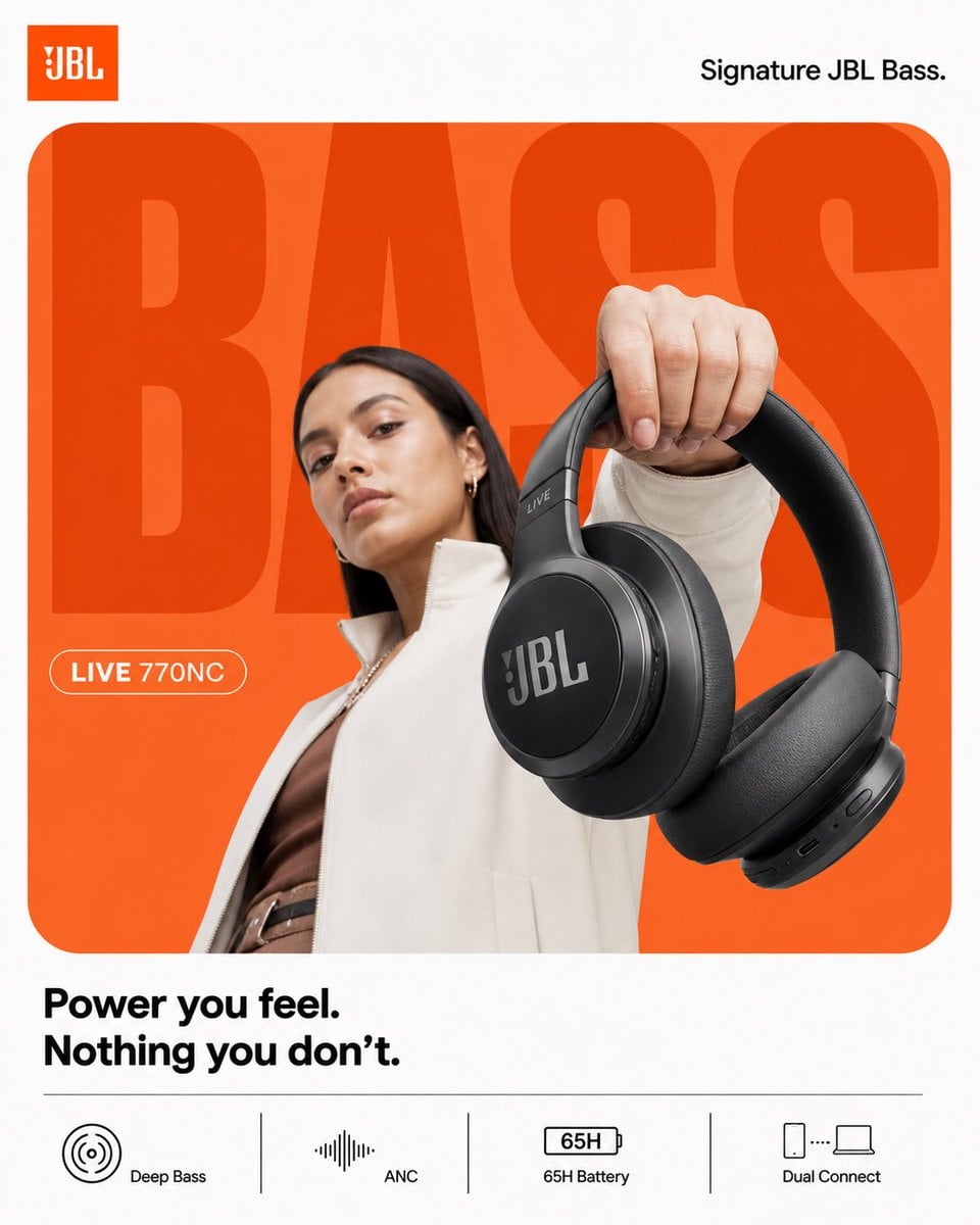 Minimal JBL Headphone Poster