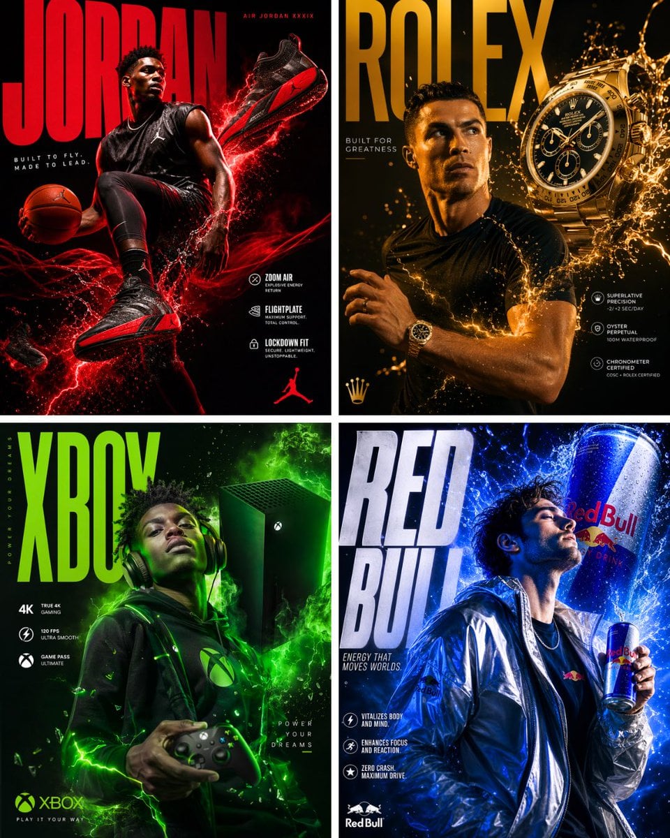 Luxury Sports Brand Poster