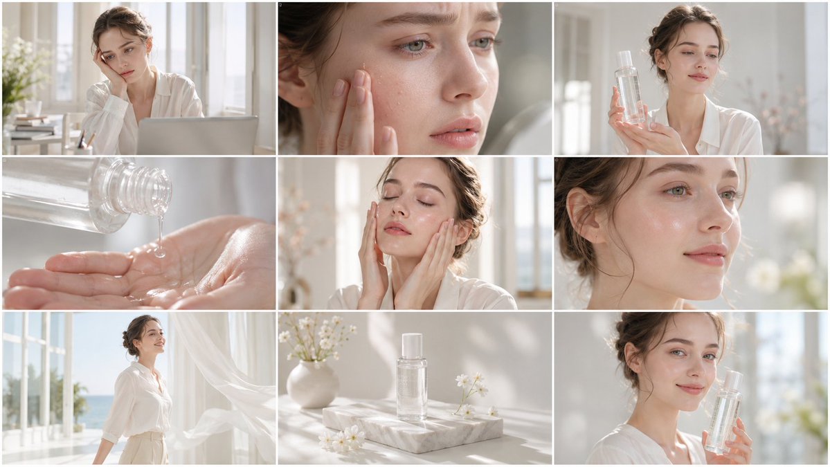 Skincare Storyboard Ad