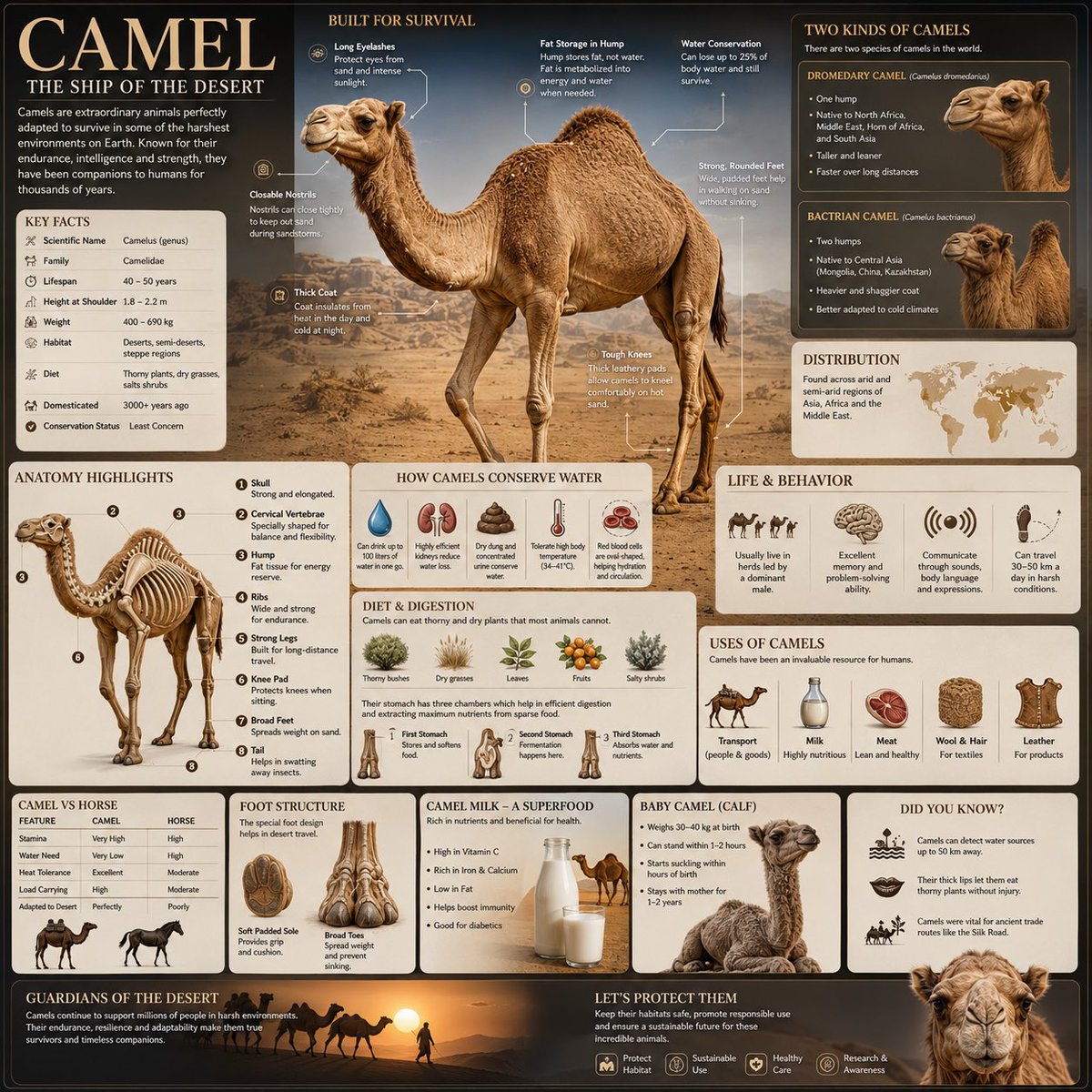 Camel Survival Infographic