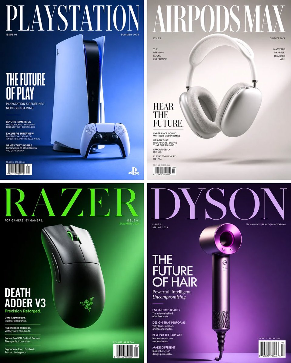 Luxury Product Magazine Cover