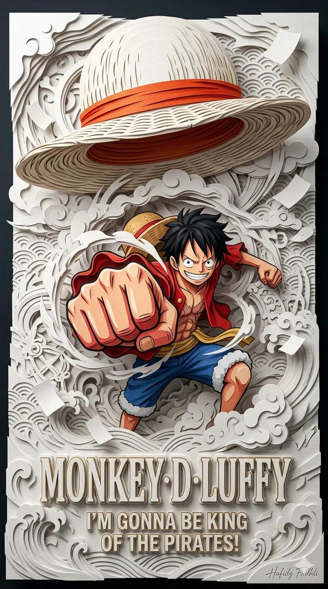 Layered Anime Paper Poster