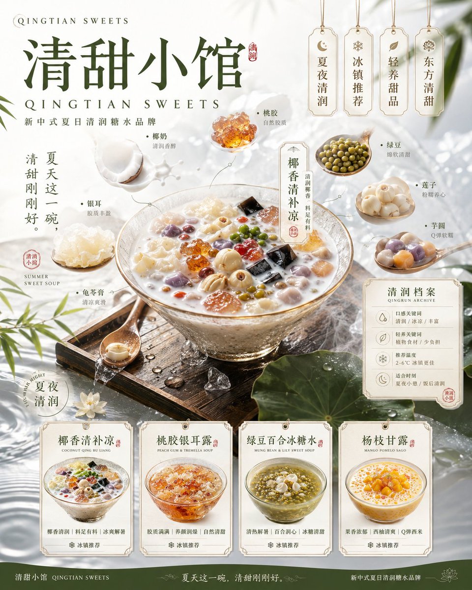 Qingtian Sweets Brand Board